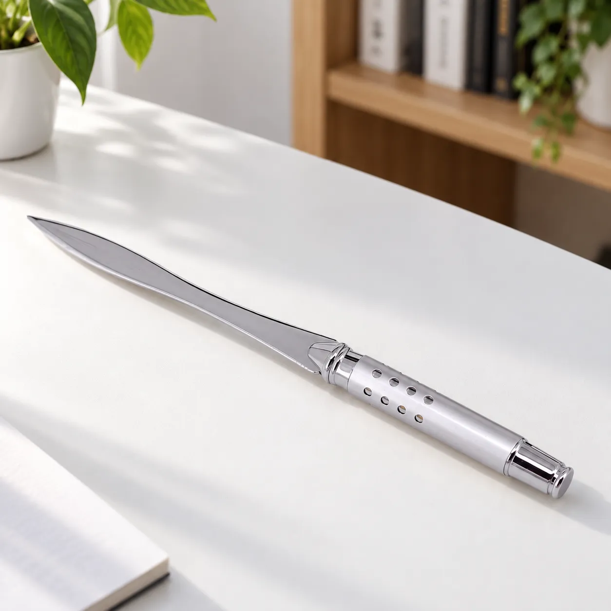 Silver Letter Opener - lead view; styling objects excluded