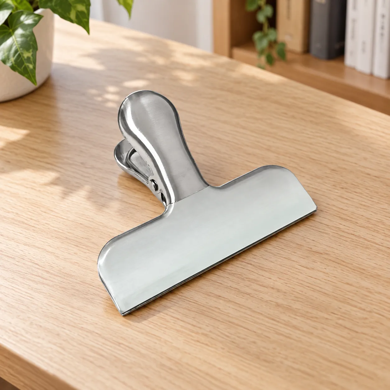 Steel Paper Clip - lead view; styling objects excluded