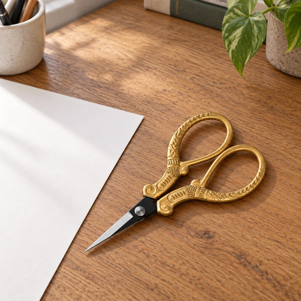 Gold Detail Scissors - use view; styling objects excluded