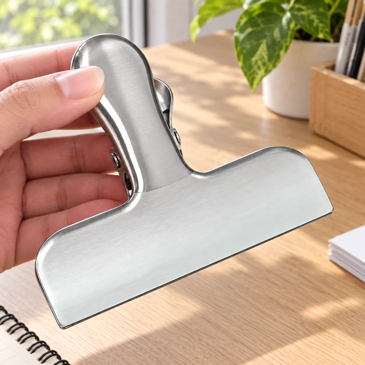 Steel Paper Clip - alternate view; styling objects excluded